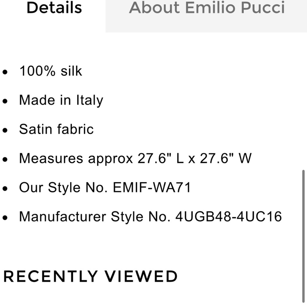 Emilio Pucci Multicolor Scarf - Picture 3 of 9